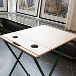 Прочный складной стол с регулируемой высотой (фото)